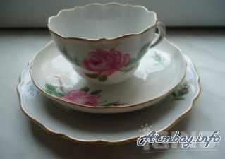 Գերմանական "Meissen porcelain" ֆիրմայի թեյի սպասք 3 կտորից